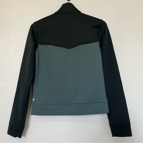 2/$30 FABLETICS Cleo Evergreen Jacket Performance Full Zip Grey & Green Size XS - Picture 11 of 15